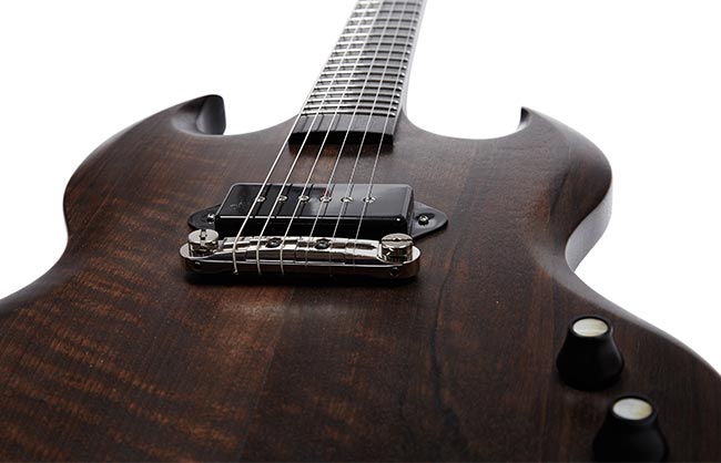 Détail Guitare Eddy Gillon Brow G